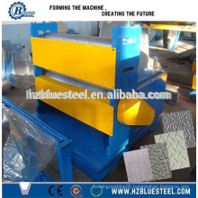 Aluminium Iron Metal Stainless Steel Sheet To Sheet Embossing Machine , Color Glavanized Steel Embossed Pattern Machinery